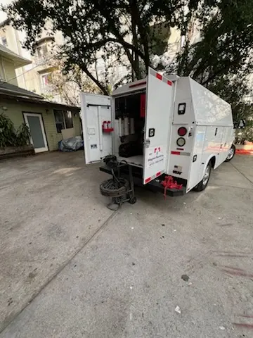Magnet Plumbing service vehicle on-site for Faucet Repair in The Villages of Palm Beach Lakes